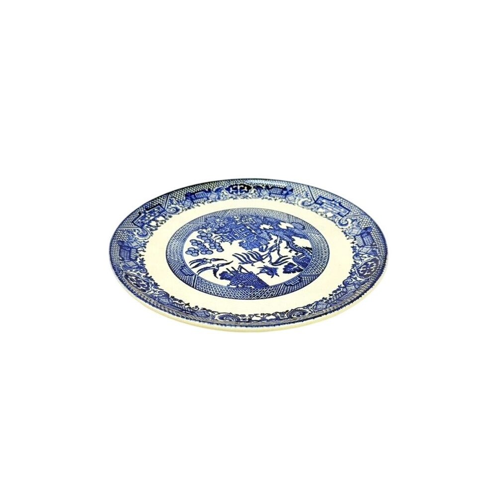 Luncheon Side Plate Vintage Blue Willow Ware Homer Laughlin Chinosiere Replaceme - Picture 16 of 16